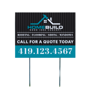 Yard Sign and H Stake